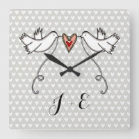 Poissons blancs personnalisées Mariage Cadeau Squa