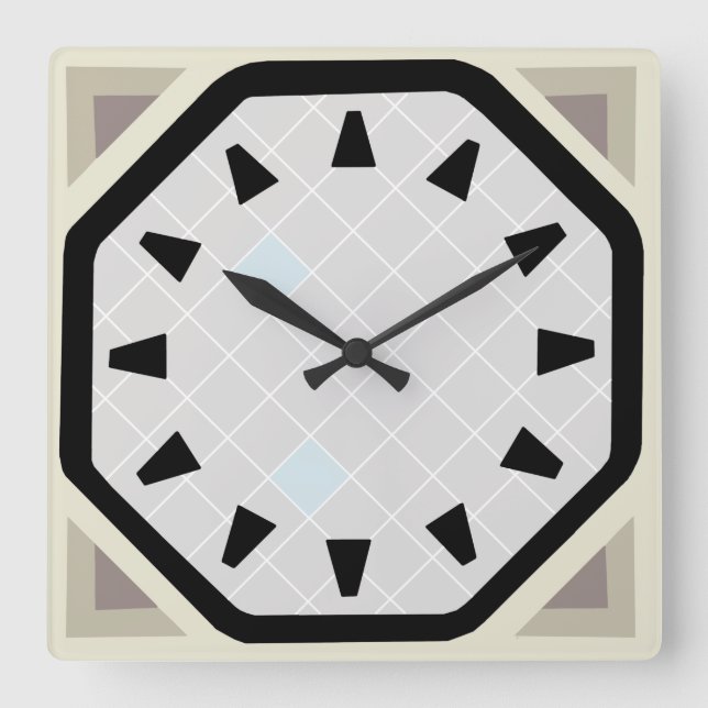 Horloge Carrée Polish (Recto)