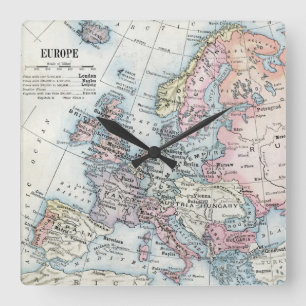 Horloge Carrée Political Map of Europe (1916)