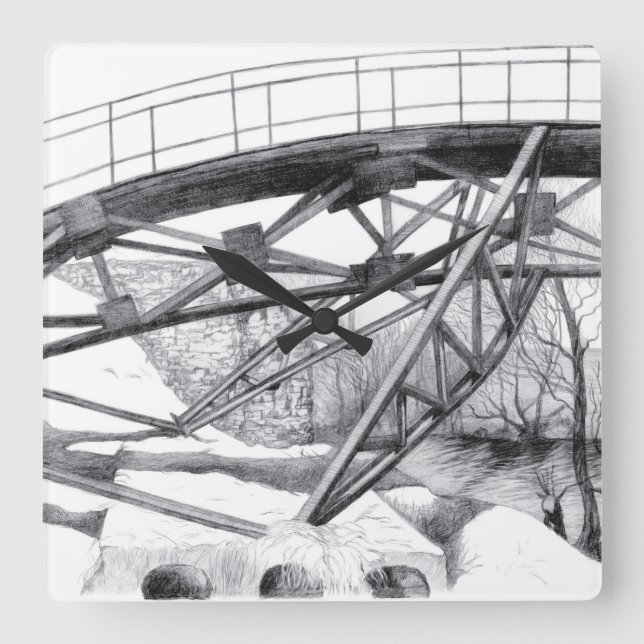 Horloge Carrée Pont antique (Recto)