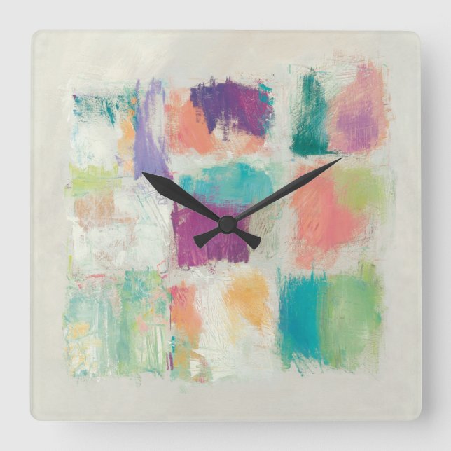 Horloge Carrée Popsicles II | Mike Schick (Recto)