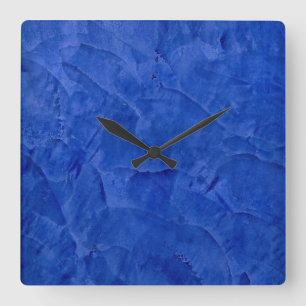 Horloge Carrée Porte-Carré de finition Deep Blue Faux