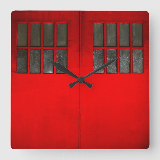 Horloge Carrée Porte du service d'incendie (Recto)