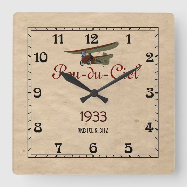 Horloge Carrée Pou-du-Ciel (Recto)