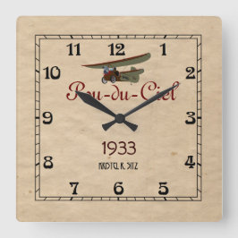 Horloge Carrée Pou-du-Ciel