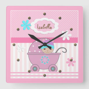 Horloge Carrée Pour petite fille