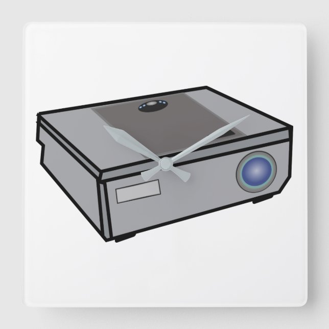 Horloge Carrée Projecteur visuel (Recto)