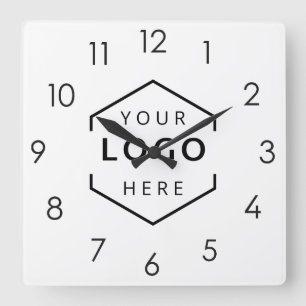 Horloge Carrée Promotion du logo commercial personnalisé