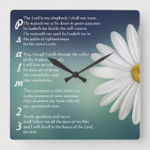 Psaume de l'horloge du mur chrétien 23