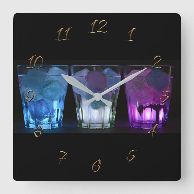 Horloge Carrée Pub (Recto)