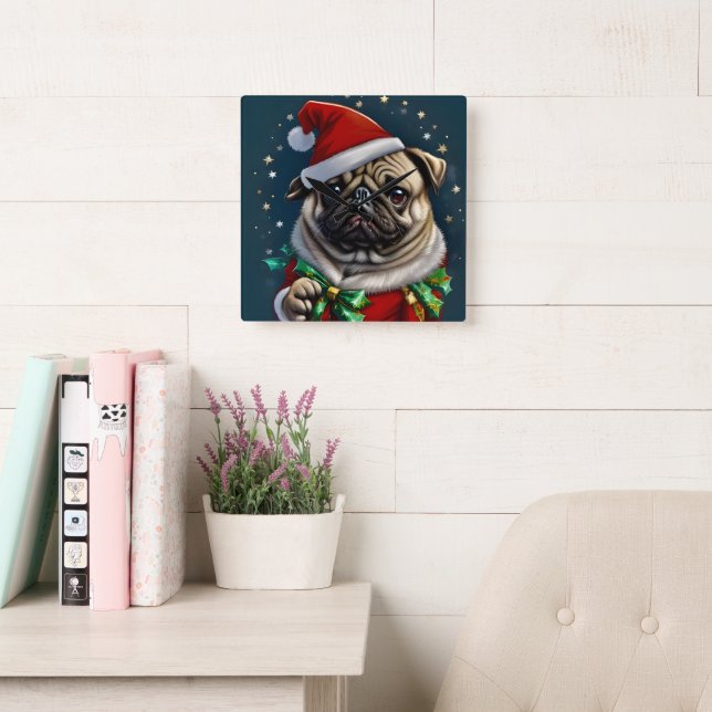 Horloge Carrée Puggy Claus Collection (Salle de lecture)