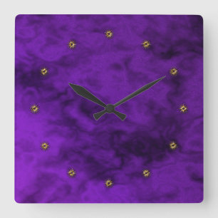 Horloge Carrée purple v