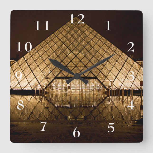 Horloge Carrée Pyramide du Louvre (Recto)
