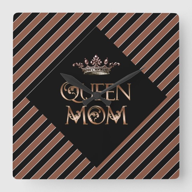 Horloge Carrée Queen Mama Wall Clock (Recto)