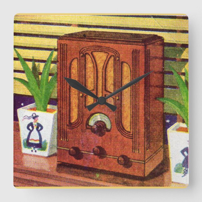 Horloge Carrée Radio-cathédrale 1937 (Recto)