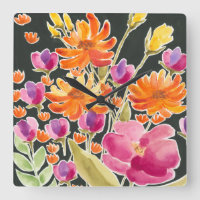 Rassemblement splendide - Fleurs roses et orange
