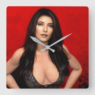 Horloge Carrée RedSide wall clock