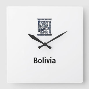Horloge Carrée Reloj chaski boliviano