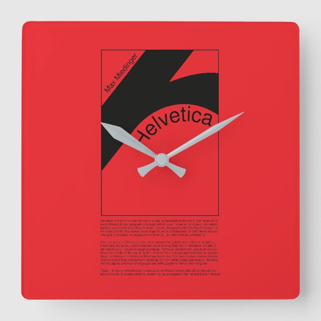 Horloge Carrée Reloj de pared (Recto)