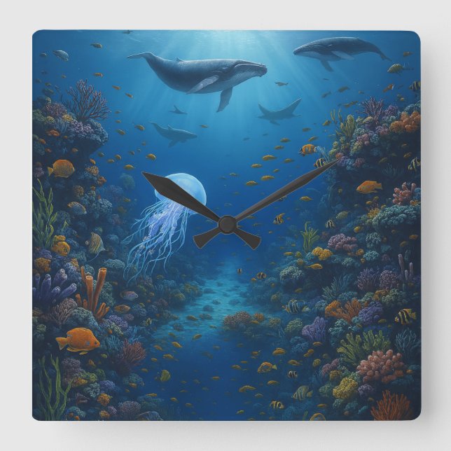 Horloge Carrée Reloj de pared (Recto)