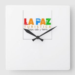 Horloge Carrée Reloj La Paz entre cielo y tierra
