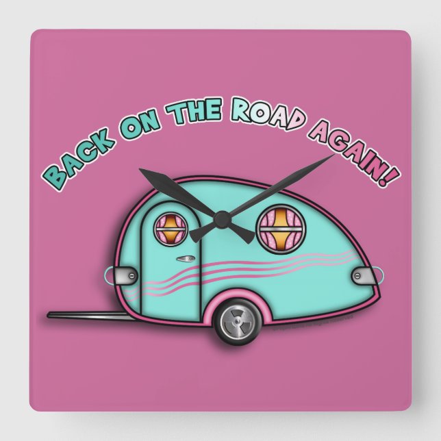 Horloge Carrée Réservoirs de remorque RV Drop (Recto)