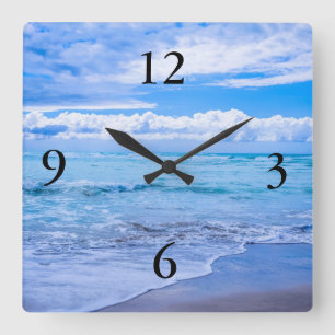 Horloge Carrée ressacs extraordinaires