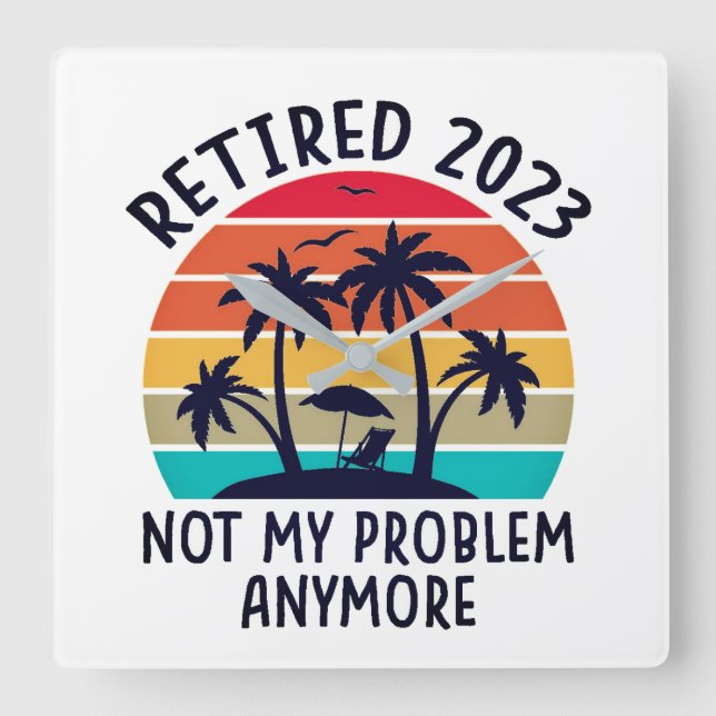 Horloge Carrée Retrait de l'horloge murale (Recto)