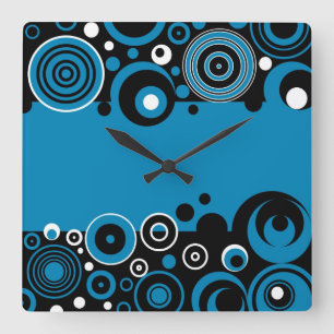 Horloge Carrée Retro design