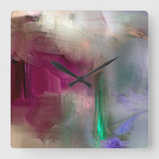 Horloge Carrée Révélation de l'horloge de cuisine murale du soir