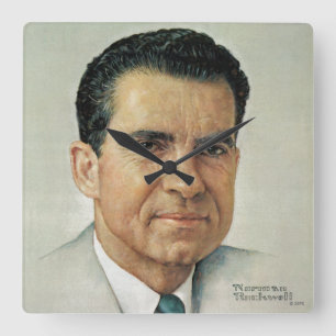 Horloge Carrée Richard Milhouse Nixon