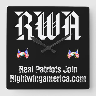 Horloge Carrée Rightwingamerica.com