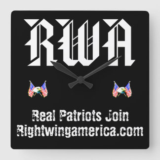 Horloge Carrée Rightwingamerica.com