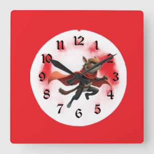 Horloge Carrée Robin Hood
