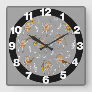 Horloge Carrée Rock Large Clock