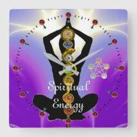 RODE D'ASCLEPIUS 7 CHAKRAS, YOGA LOTUS POSE violet