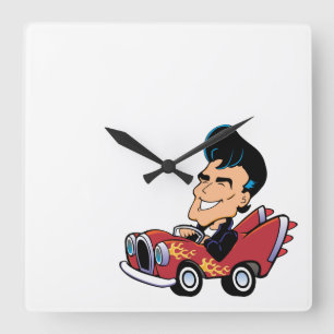 Horloge Carrée Rodeur à chaud