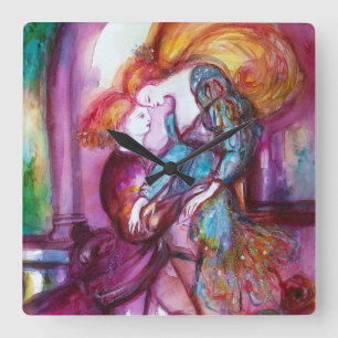 Horloge Carrée ROMEO ET JULIET Romantique Saint Valentin