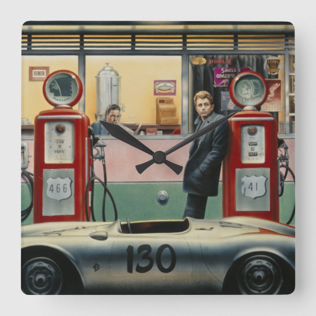 Horloge Carrée Route de destin (Recto)