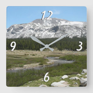 Horloge Carrée Ruisseau de montagne du High Country I