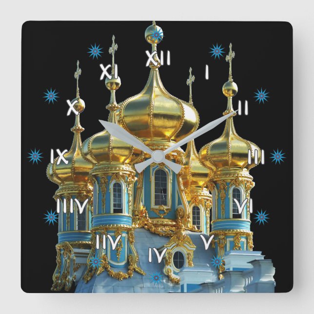 Horloge Carrée Russie - Russia Wanduhr (Recto)