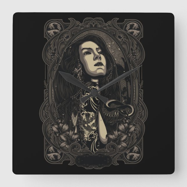 Horloge Carrée Sabda Alam (Recto)