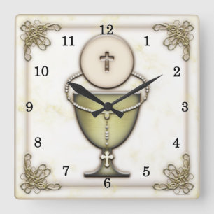 Horloge Carrée Sacraments