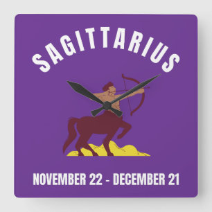 Horloge Carrée Sagittarius