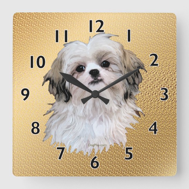 Horloge Carrée Sally Shih Tzu (Recto)