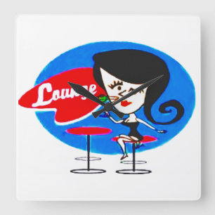 Horloge Carrée Salon