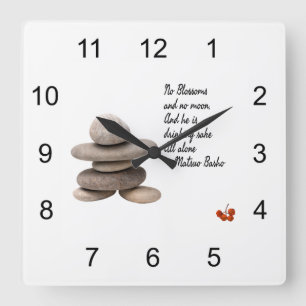 Horloge Carrée Samouraï