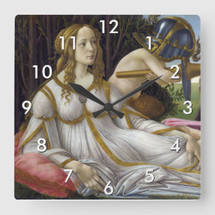 Horloge Carrée Sandro Botticelli - Vénus et Mars, côté gauche