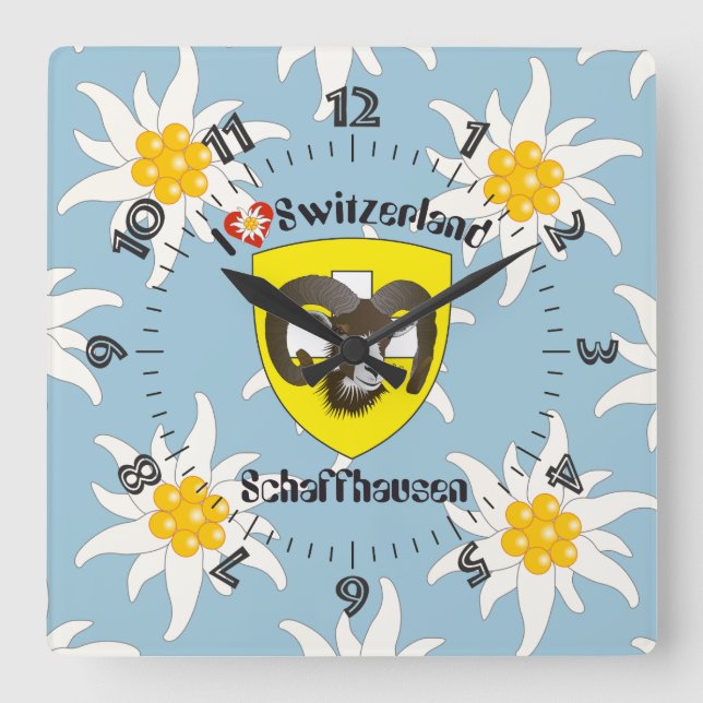 Horloge Carrée Schaffhouse - Suisse - Suisse - Svizzera (Recto)