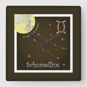 Horloge Carrée Schumellins 21 matg fin 21h00